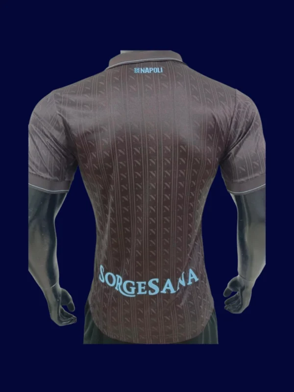 Napoli Third Jersey 25/26 Player Version back with stitched number panel.