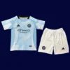 New York City home kids kits 25/26 front blue white stripes