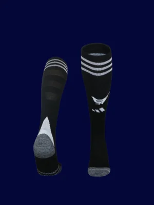 Newcastle United Home Black Sock 2526 Newcastle United Home Black Sock 25/26 front lightweight breathable football socks