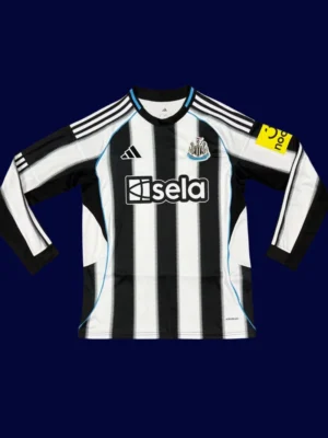 Newcastle United Home LS Jersey 2526 Fans Version1 Newcastle United Home LS Jersey 25/26 Fans Version front collectible high-quality long sleeve football top