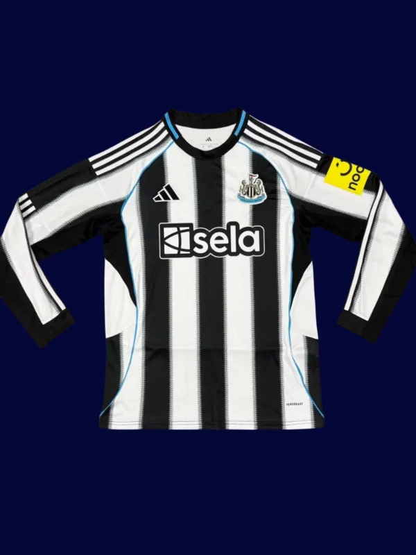 Newcastle United Home LS Jersey 25/26 Fans Version front collectible high-quality long sleeve football top