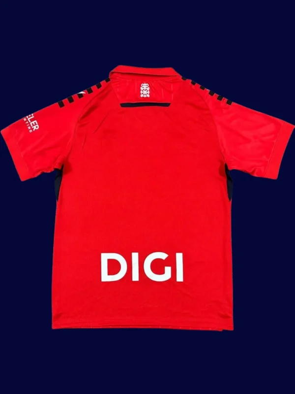 Osasuna Home Jersey 25/26 Fans Version back with printed number area and sponsor.