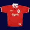 Owen 18 Liverpool Home Red Retro Shirt 9698A - KFCool – Football Jerseys & Soccer Kits Store Owen Liverpool home red retro shirt front 96/98, high-quality breathable fan gear.