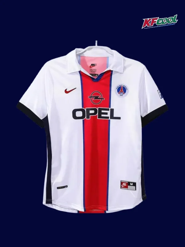 PSG away classic retro jersey 1998/99 front blue white retro design