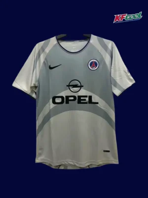 PSG Away Classic Retro Jersey 200102A PSG away classic retro jersey 2001/02 front blue white vintage away design