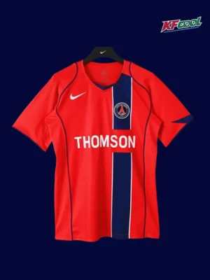 PSG Away Classic Retro Jersey 200405A PSG away classic retro jersey 2004/05 front blue white retro design