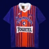 PSG home classic retro jersey 1993/94 front navy red vintage design