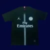PSG Jordan black retro jersey 2018/19 front sleek black design