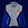 PSG Jordan gray windbreaker 25/26 fans version front view