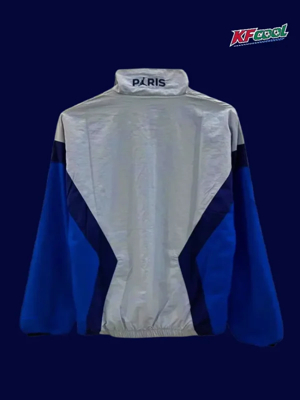 PSG 25/26 Jordan gray windbreaker back view