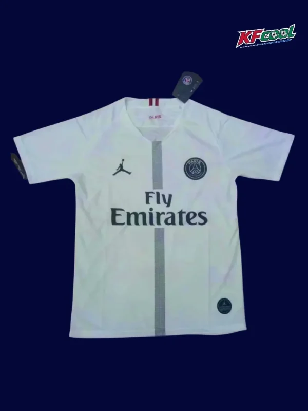 PSG Jordan white retro jersey 2018/19 front clean white design