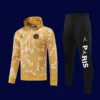 PSG Yellow Hoodie Tracksuit 2526 Fans Version1 - kfcool.com PSG yellow hoodie tracksuit 25/26 fans version front view