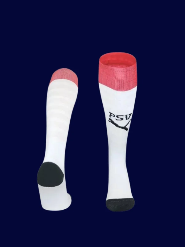 PSV Eindhoven Home Sock 25/26 front lightweight breathable football socks