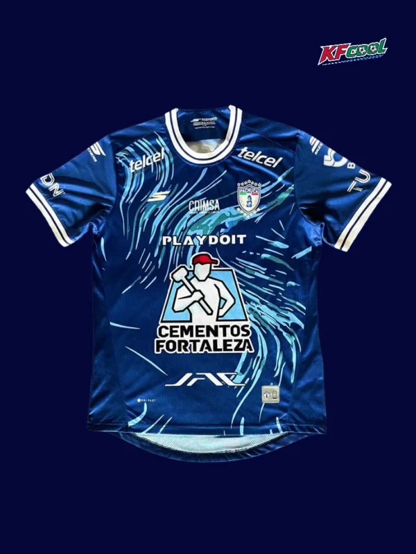 Pachuca CF 25/26 away fans jersey front breathable fabric