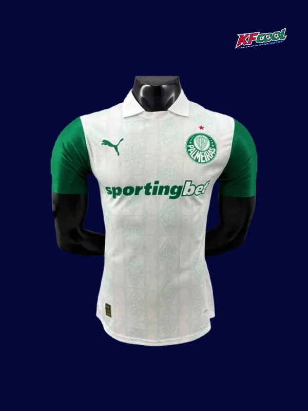 Palmeiras Away Jersey 2526 Player Version1 - kfcool.com Palmeiras away jersey 25/26 player version front white green design