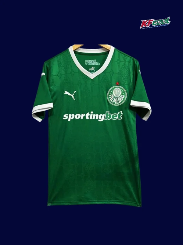 Palmeiras Home Jersey 2526 Fans Version1 - kfcool.com Palmeiras home jersey 25/26 fans version front green white stripes