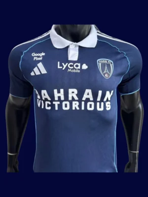Paris FC Home Jersey 25/26 Player Version front pro‑grade lightweight performance shirt