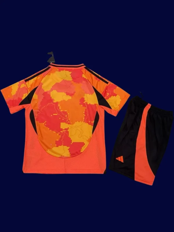 Paris FC Third Orange Kids kits 25/26 back custom number