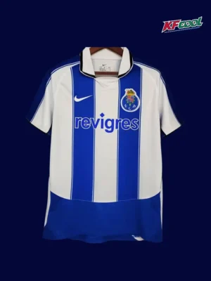 Porto Home Classic Retro Jersey 200304A Porto home classic retro jersey 2003/04 front blue white vintage design