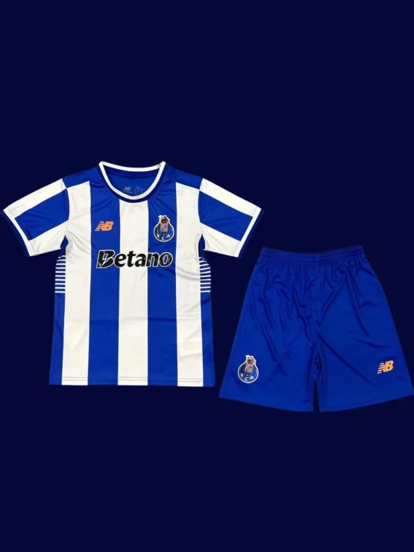 Porto Home Kids kits 2526A - kfcool.com Porto Home Kids kits 25/26 front lightweight breathable junior football shirt