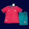 Portugal Home Red Kids kits 2627 Fans Version1 - kfcool.com Portugal home red kids kit 26/27 fans front — child size