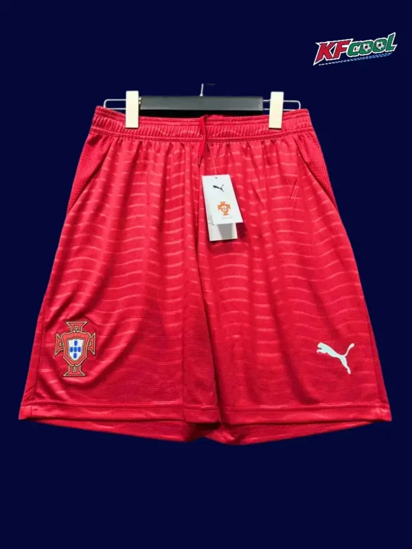 Portugal Home Shorts Pants 2627 Fans Version - kfcool.com Portugal home red shorts 26/27 fans front with elastic waist