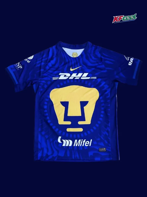 Pumas UNAM Away Jersey 2526 Fans Version1 - kfcool.com Pumas UNAM away jersey 25/26 fans version front white navy design