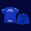 Pumas UNAM away blue kids kits 25/26 back view
