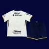 Pumas UNAM Home Kids kits 2526B - kfcool.com Pumas UNAM home white kids kits 25/26 back view