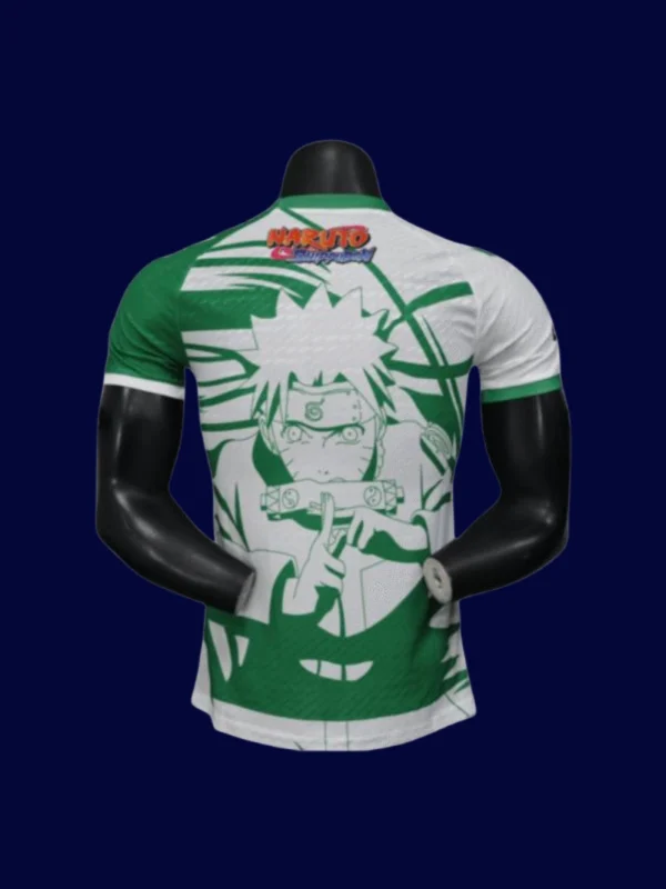 Real Betis Anime Naruto Special Edition 25/26 Player back with number area and special artwork.