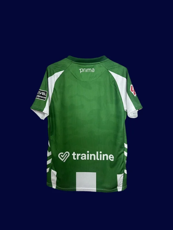 Real Betis Home Jersey 25/26 Fans Version back with number panel and sponsor logo.