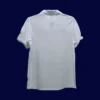 back view of white home retro football jersey (02/03) showing clean back panel for printing.