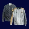Real Madrid Reversible Windbreaker 2425A - kfcool.com front view of reversible windbreaker showing one side patterned and one side plain (24/25).