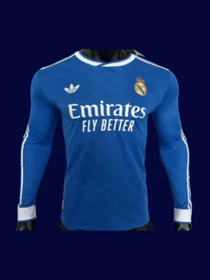 Real Madrid Third Long Sleeve Front Player 25/26 Blue
