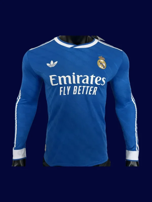 Real Madrid Third Long Sleeve Front Player 25/26 Blue