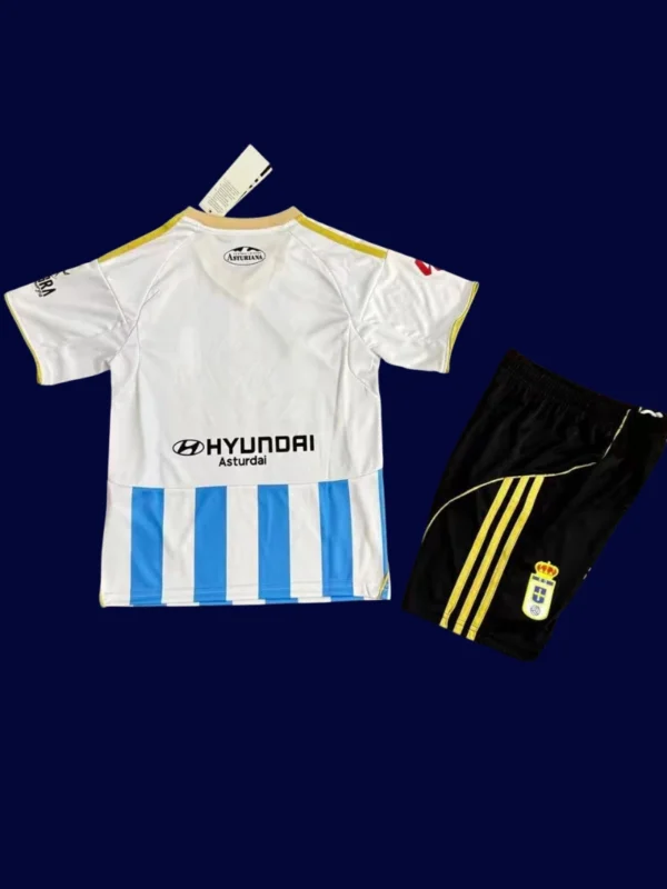 Real Oviedo Third Jersey Kids kits 2526B - KFCool – Football Jerseys & Soccer Kits Store Real Oviedo Third Kids Kits 25/26 back with printed number area for children.