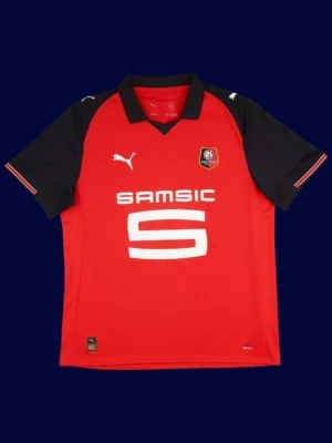 Rennes Home Jersey 25/26 Fans Version front collectible high‑quality football top