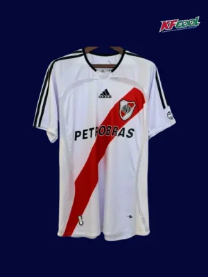 River Plate Home Classic Retro Jersey 200607A River Plate home classic retro jersey 2006/07 front white red design