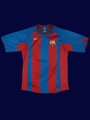 Ronaldinho #10 Barcelona Home Retro Jersey 04/05