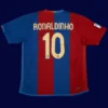 Ronaldinho 10 Barcelona Home Retro Jersey 0607B - KFCool – Football Jerseys & Soccer Kits Store Ronaldinho Barcelona home retro jersey back 06/07 with #10, high-quality breathable design.