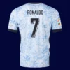 Ronaldo away jersey back, #7 prominent, lightweight breathable and fan choice.