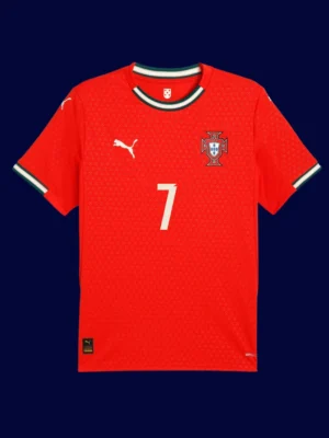Ronaldo #7 Portugal Home Red Jersey 2025