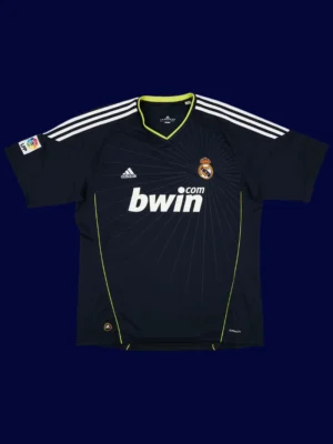 Ronaldo #7 Real Madrid Away Black Retro Jersey 10/11