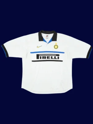 Ronaldo #9 Inter Milan Away White Retro Jersey 98/99