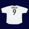 Ronaldo Inter Milan away retro jersey back 98/99 with #9, high-quality breathable design.