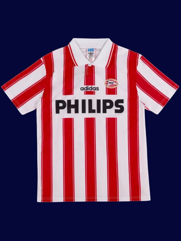 Ronaldo 9 PSV Eindhoven Home Retro Jersey 9495A - KFCool – Football Jerseys & Soccer Kits Store Ronaldo PSV Eindhoven home retro jersey front 94/95, high-quality breathable fan gear.