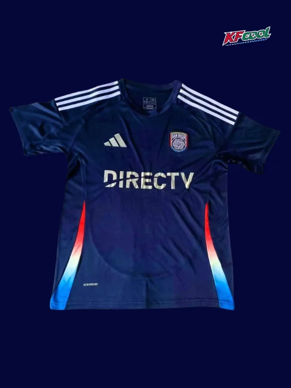 San Diego FC home jersey 25/26 fans version front white navy stripes