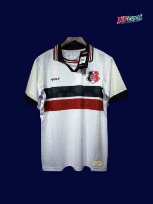 Santa Cruz away jersey 25/26 fans version front white black red design