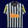 Santos away classic retro jersey 2013/14 front white black away design