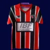 Sao Paulo Away Classic Retro Jersey 1991A - KFCool – Football Jerseys & Soccer Kits Store Sao Paulo away classic retro jersey 1991 front white red black vintage away design